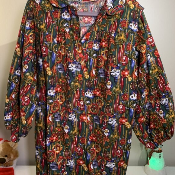 Unique! Handmade Christmas Theme Shirt/Top - Picture 1 of 10